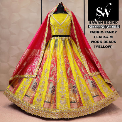 Fancy yellow Lehenga