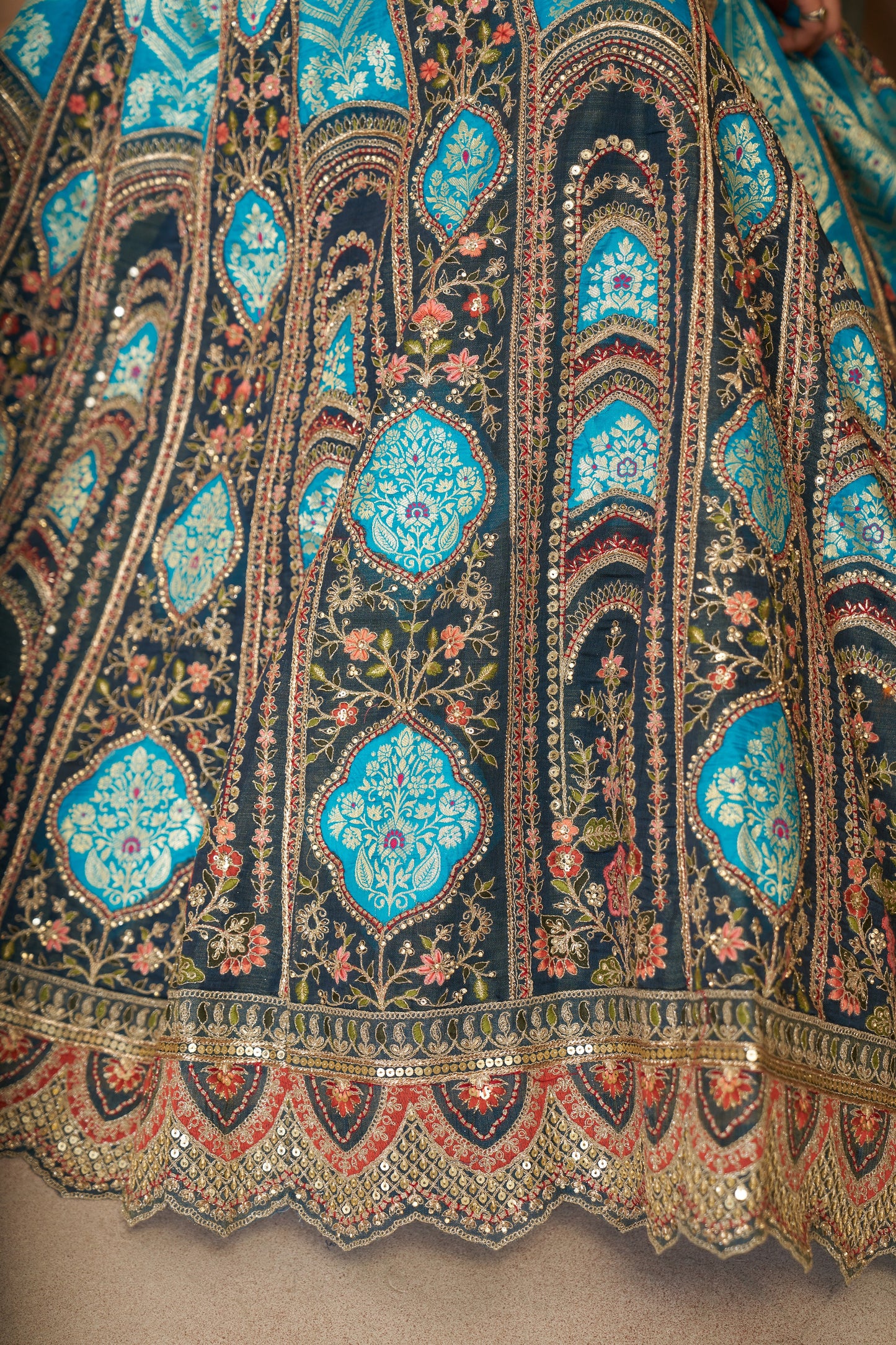 Amazing blue girlish lehenga 31