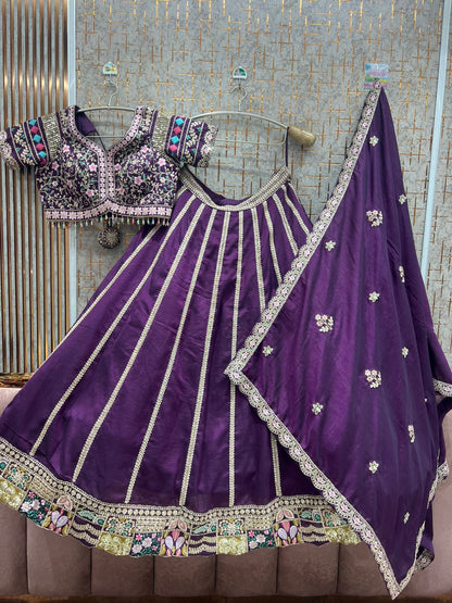 Something different Black Crop Top Lehenga