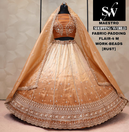 Padding pink Lehenga