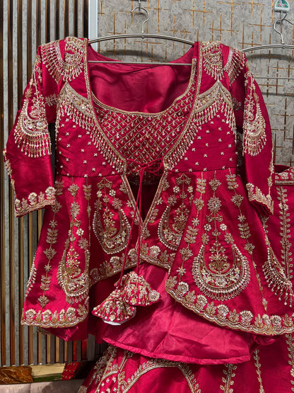 Golden Peplum long Dress Farshi Gaharara Dress Special