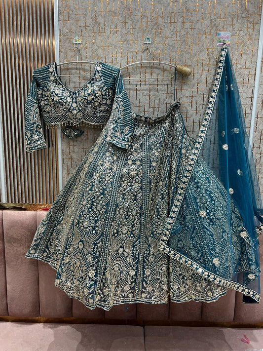 Ready to wear orange crop top Lehenga - Shopping World