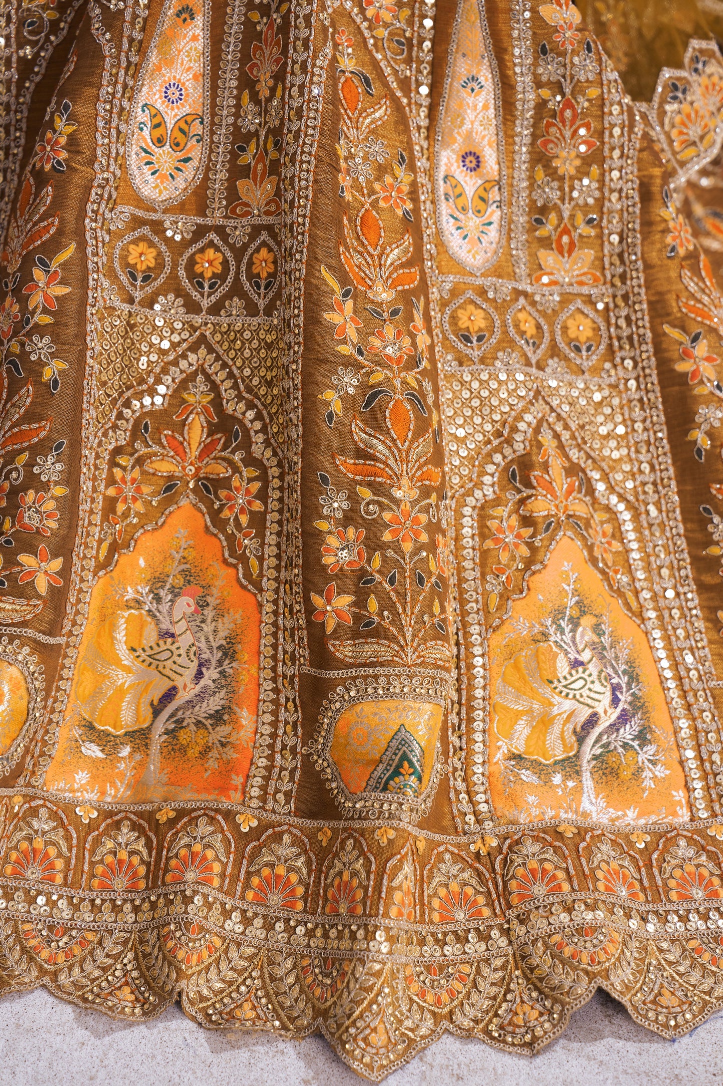 Lavishing mustard girlish lehenga 32