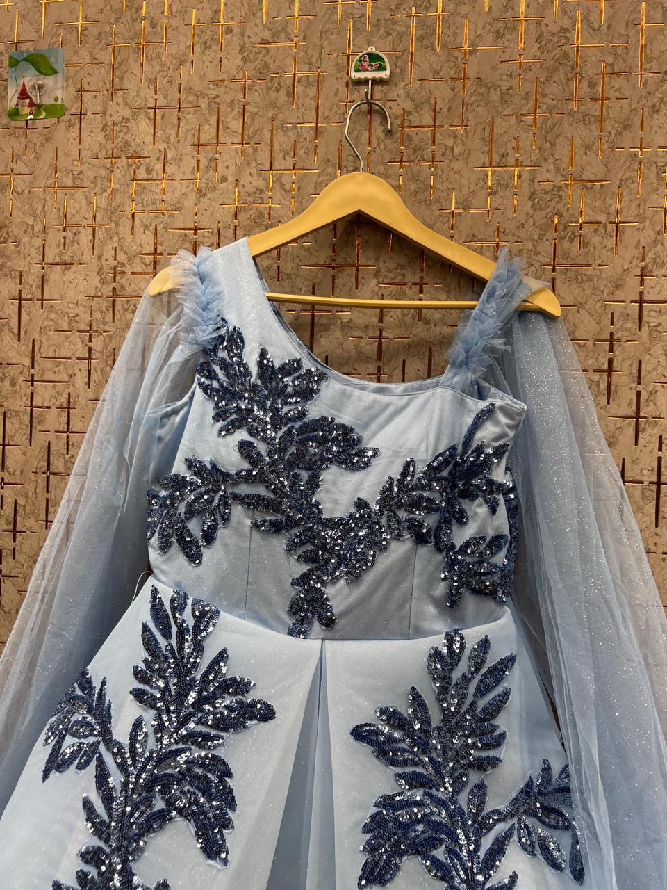 Astonishing sky blue gown Cinderella