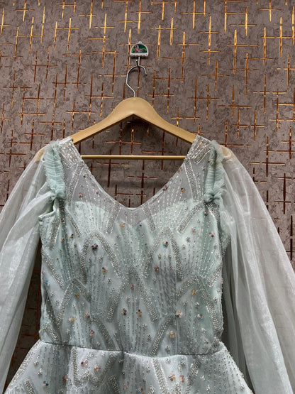 Awesome sky blue gown Cinderella