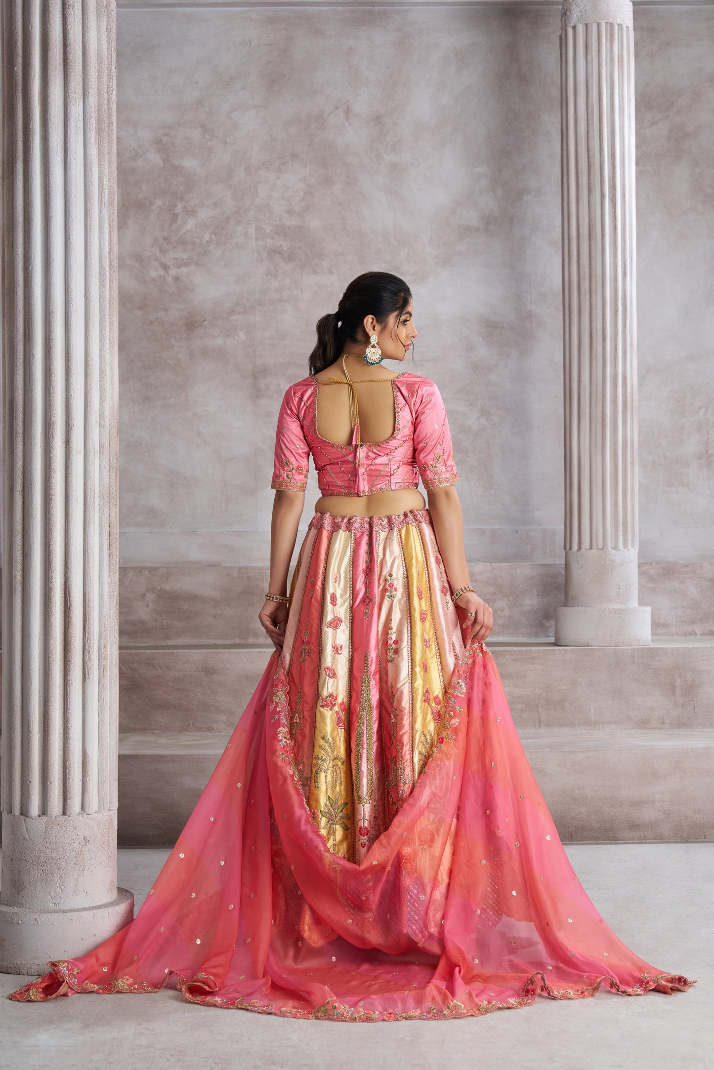 Elegant pink lehenga 73