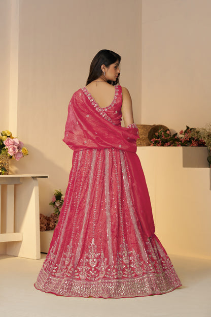 Beautiful pink girlish lehenga 44