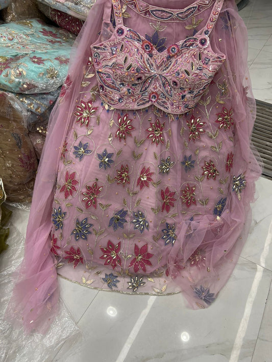 PDP pink Crop Top Lehenga