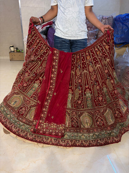 Red bridal designer  Lehenga