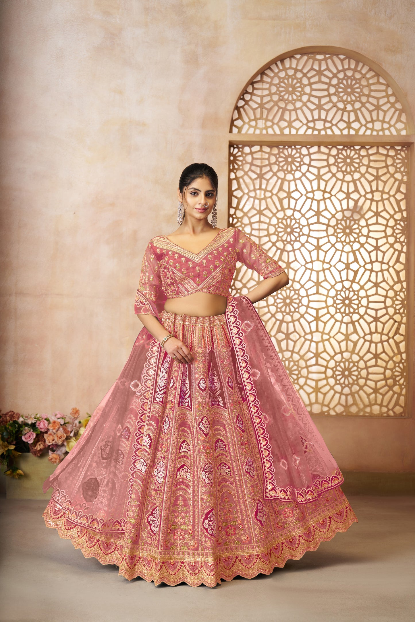 Fantastic pink girlish lehenga 31