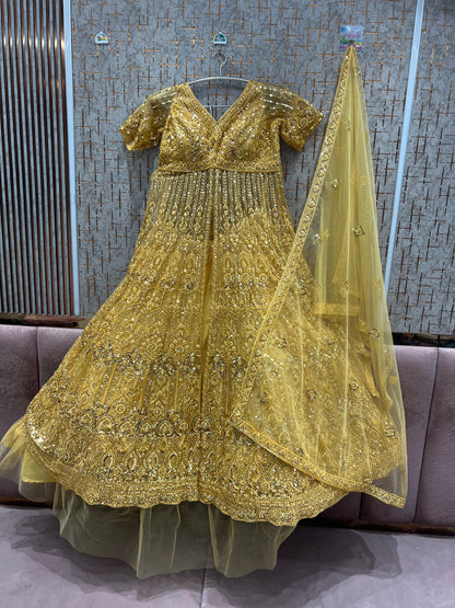 Dark Blue Farshi garara muslim Bride Long Indo Dress