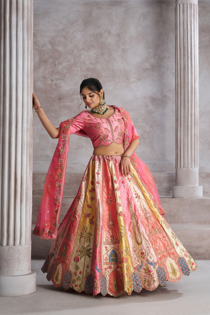 Elegant pink lehenga 73