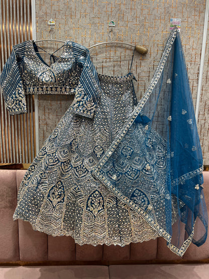 Good looking Hot Pink crop top Lehenga