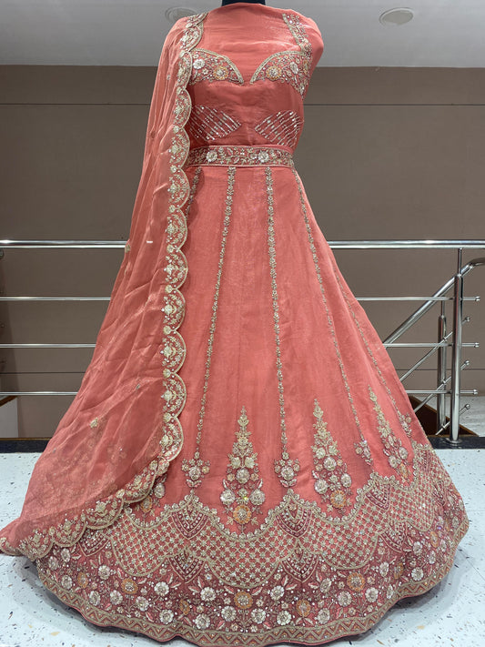 Pink Designer Lehenga