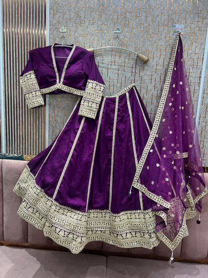 Stunning Blue crop Top Lehenga