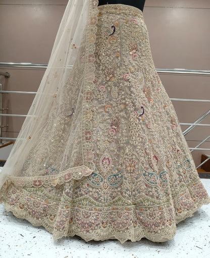 Lavender Peacock Lehenga