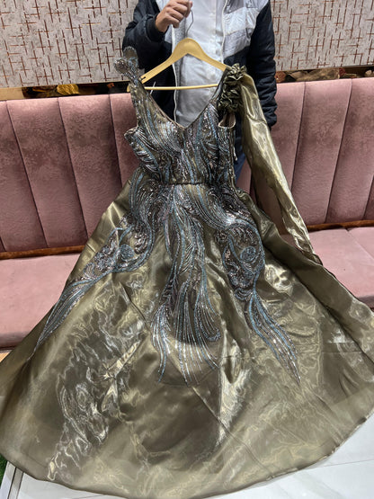 Something different Dark purple gown