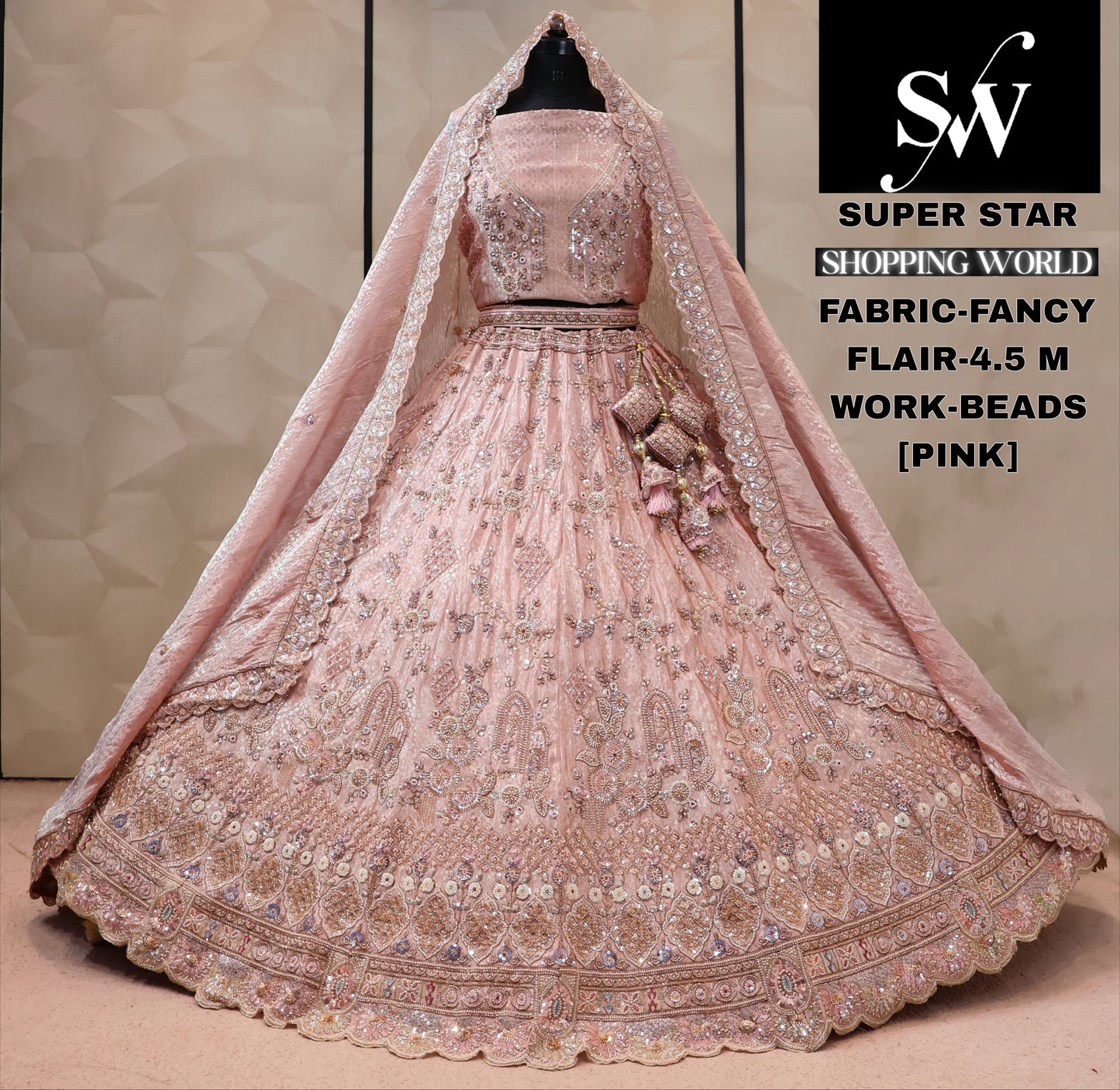 Fancy sky blue Lehenga