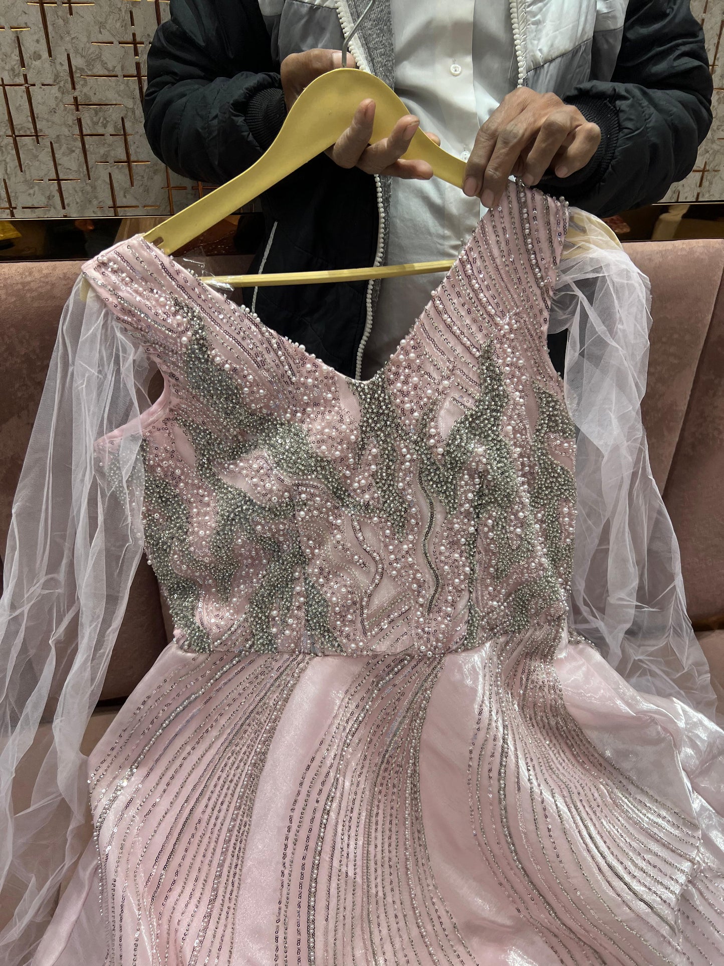 Good looking Pink gown