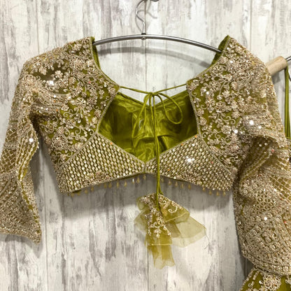 Fantastic Maroon red crop top Lehenga Happy Customer