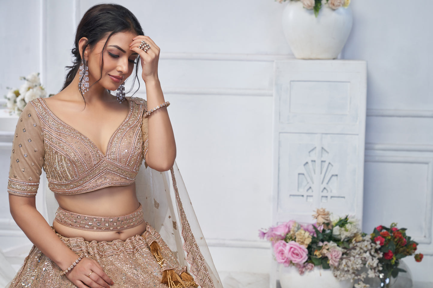 Lovely light golden brown Lehenga