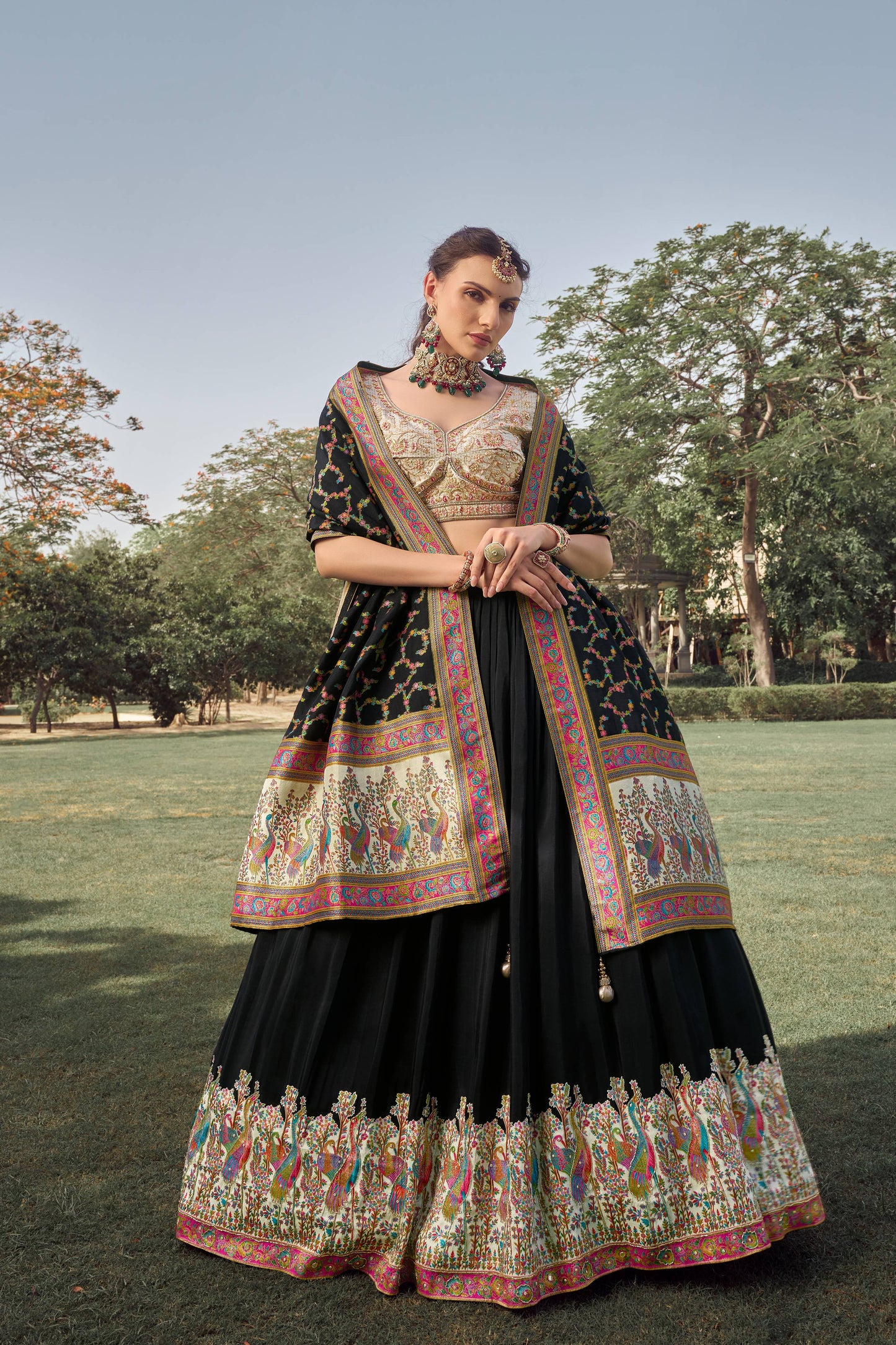 Something different Black  Lehenga 1100