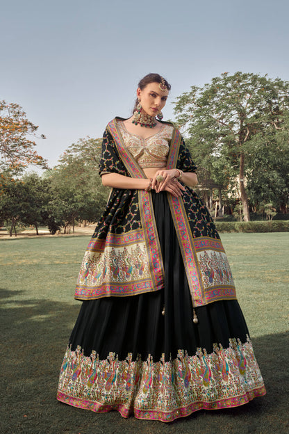 Something different Black  Lehenga 1100