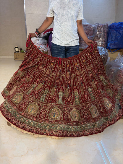 Red bridal designer  Lehenga