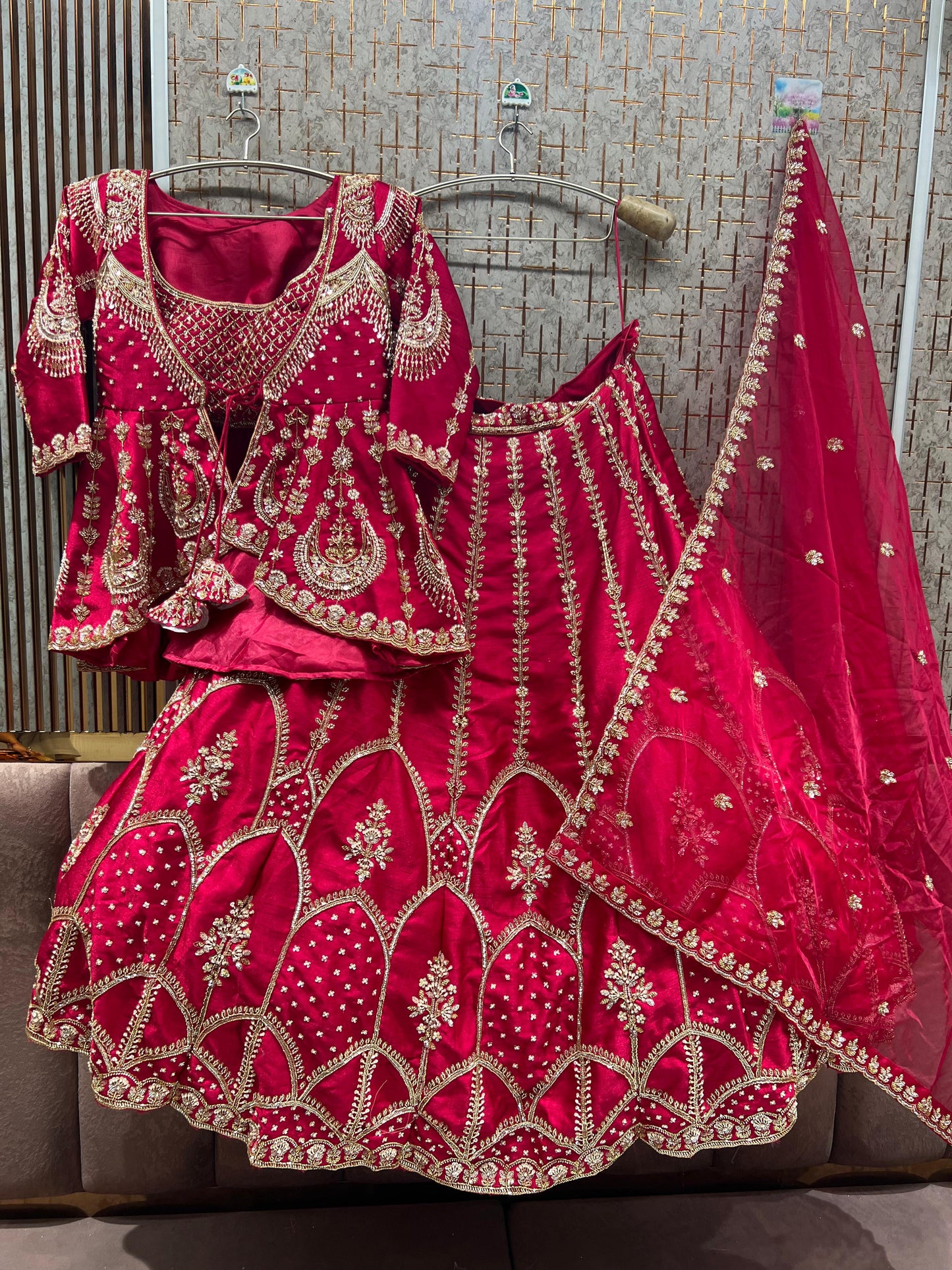 Golden Peplum long Dress Farshi Gaharara Dress Special