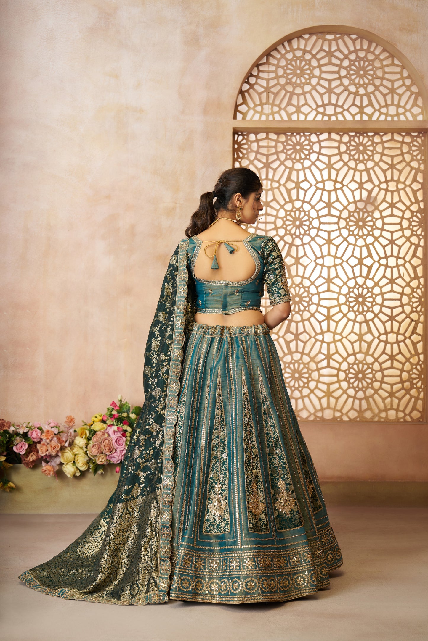 Fabulous green girlish lehenga 61