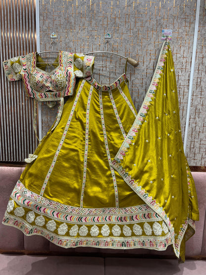 Fantastic Hot pink crop Top Lehenga