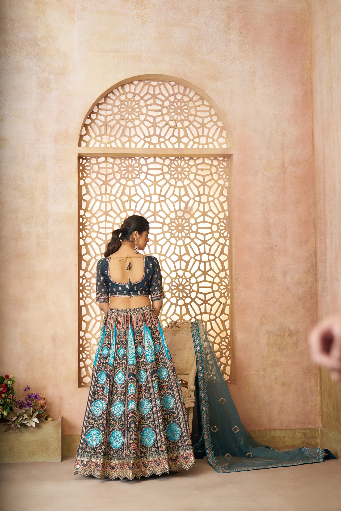 Amazing blue girlish lehenga 31