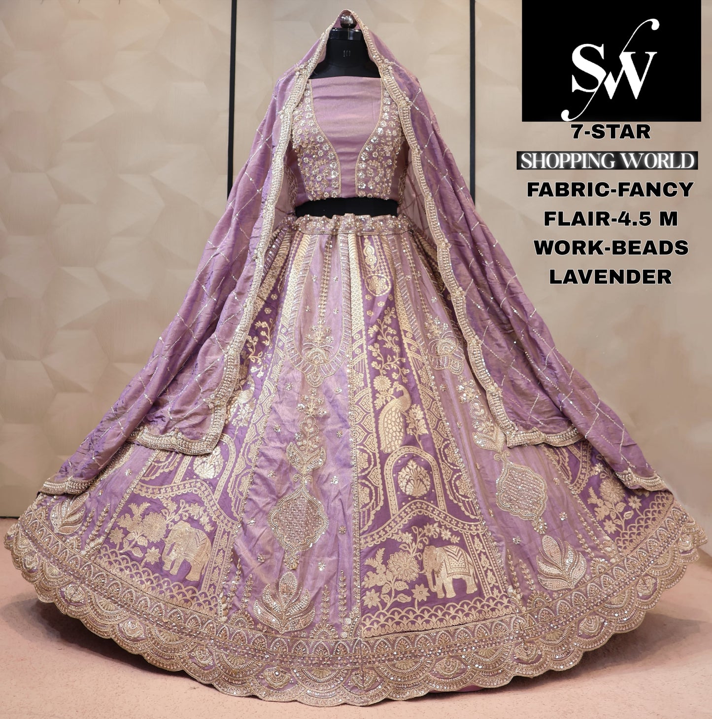 Fancy Green Blue Lehenga