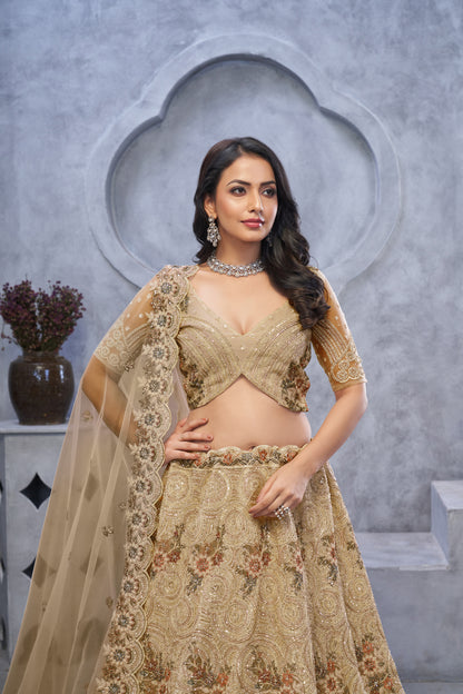 Gorgeous beige lehenga
