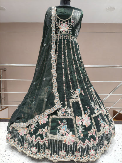 إشراك Navy Blue Lehenga