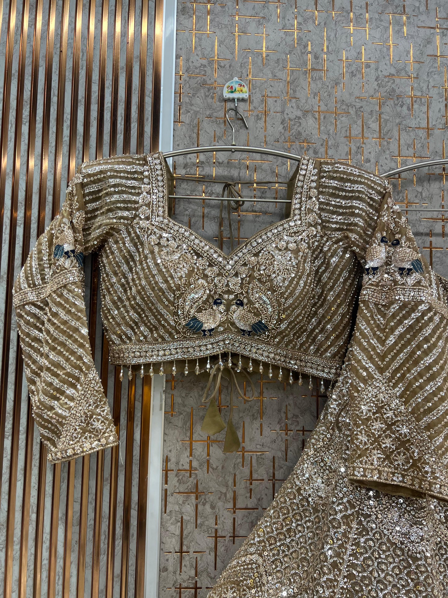 Purple Crop Top Lehenga