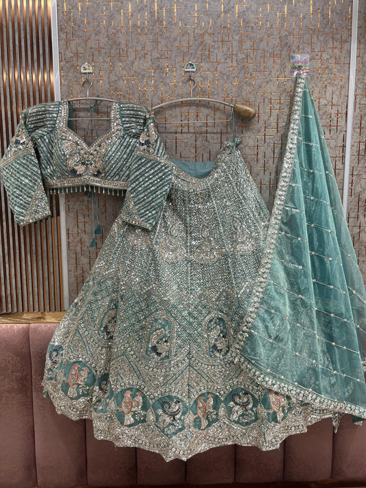 Purple Crop Top Lehenga - Shopping World