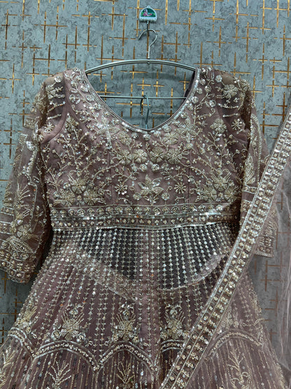 Stunning pink Farshi garara muslim Bride Special Dress