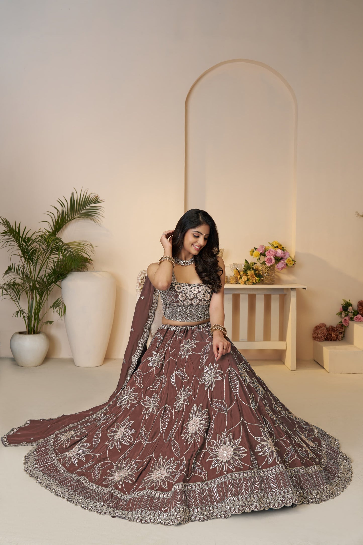 Majestic onion lehenga 28