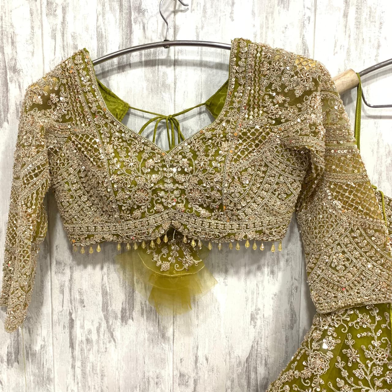 Fantastic Maroon red crop top Lehenga Happy Customer