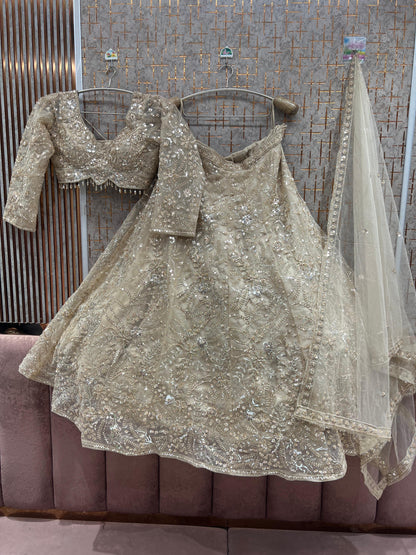 Rust Orange Crop Top Lehenga - Shopping World