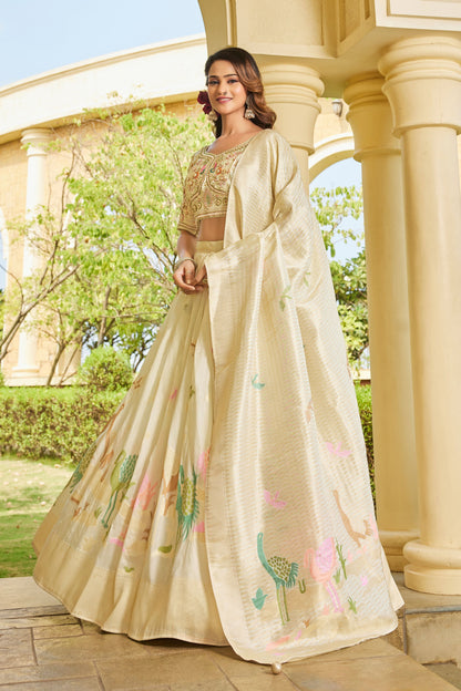Majestic White Lehenga 3901
