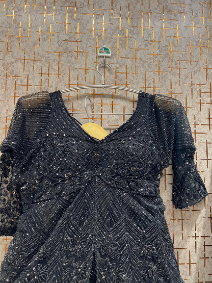 Black long Dress Farshi Gaharara Dress Special