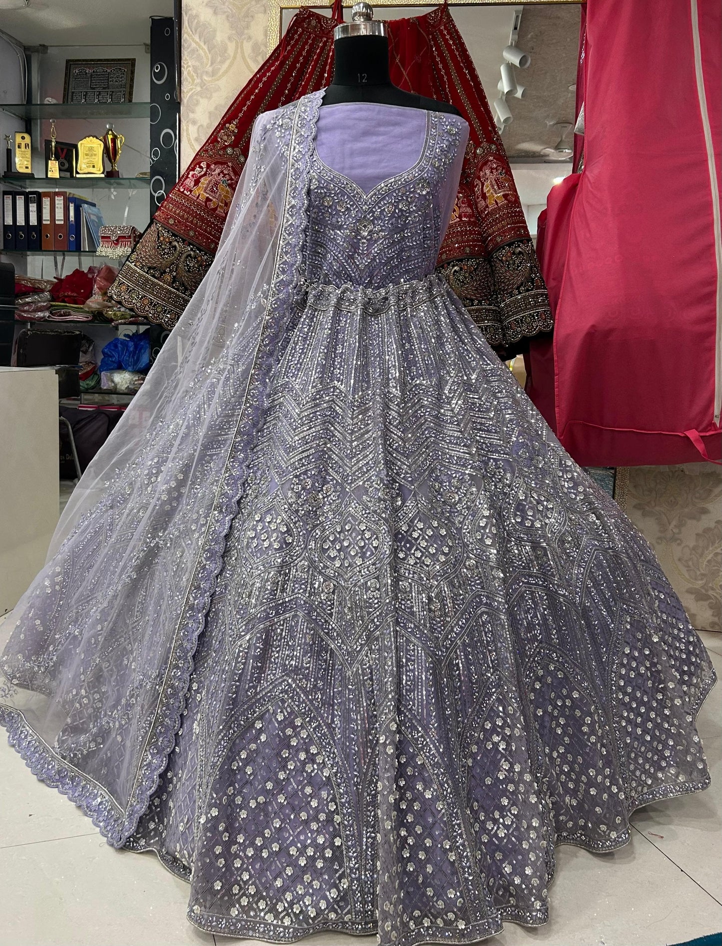 Pretty purple lavender Lehenga