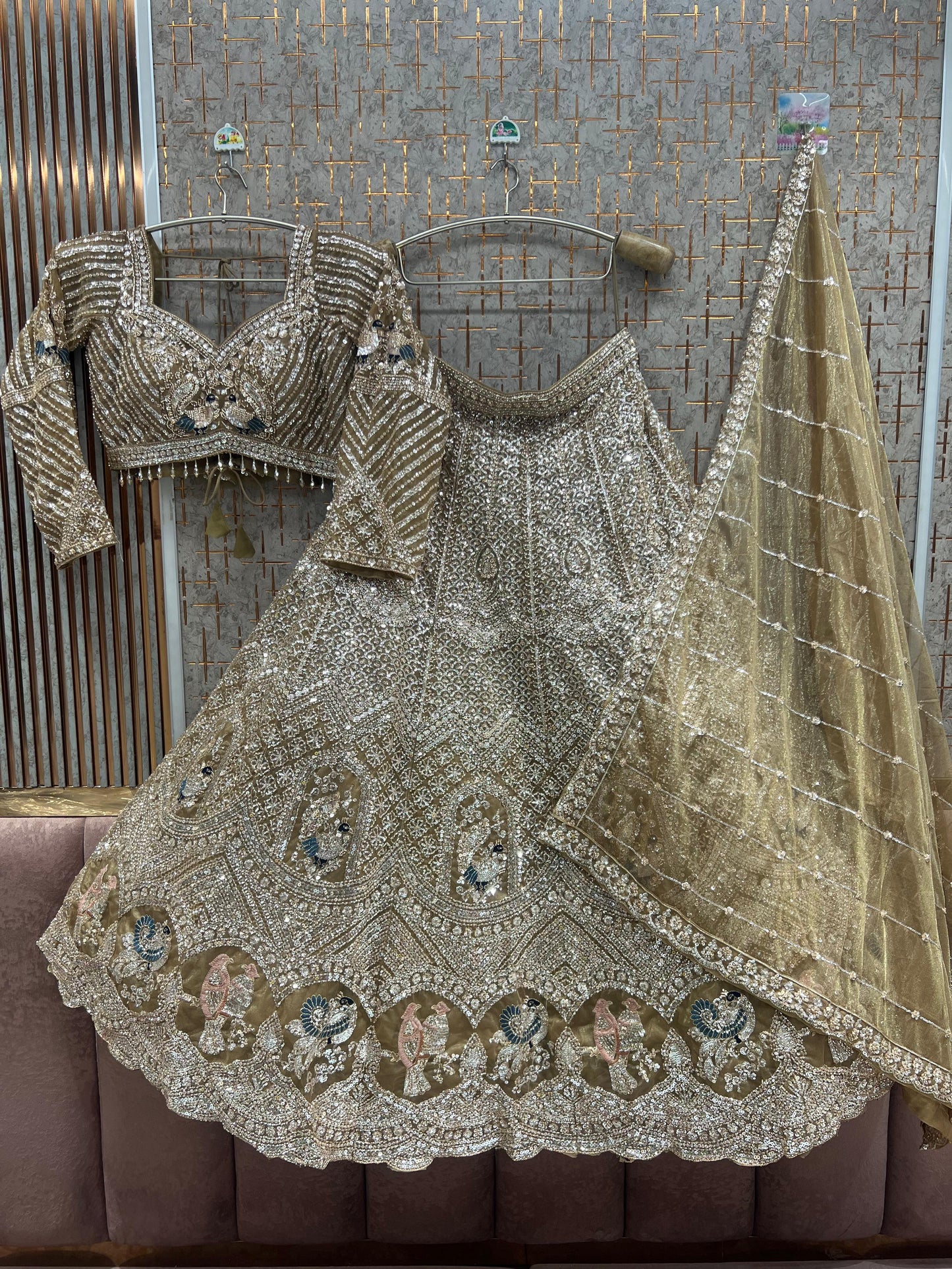 Purple Crop Top Lehenga