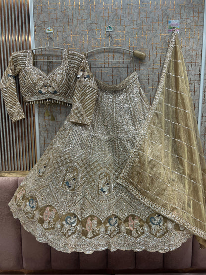 Purple Crop Top Lehenga