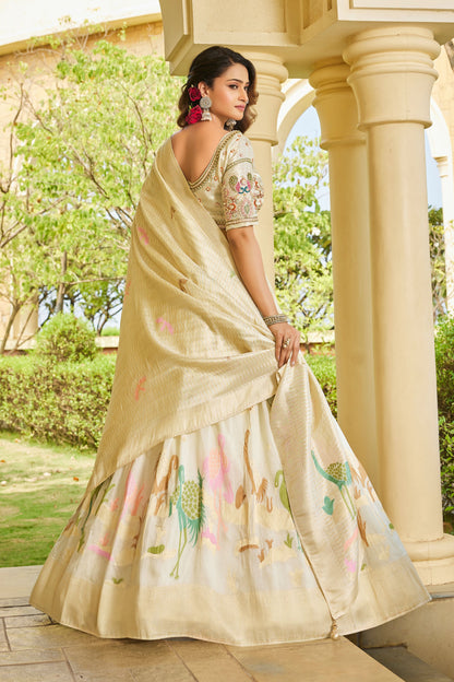 Majestic White Lehenga 3901