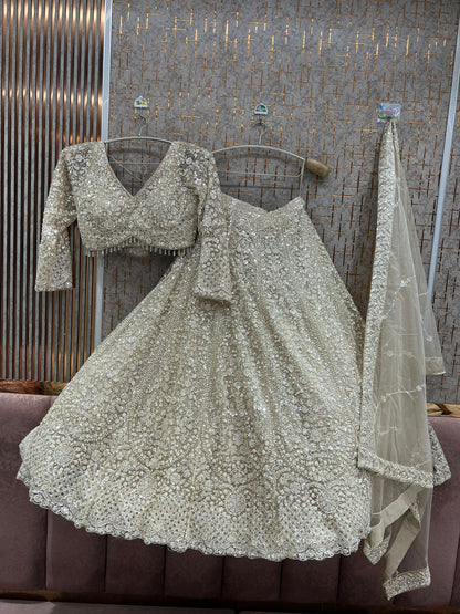 Chiku golden Crop Top Lehenga