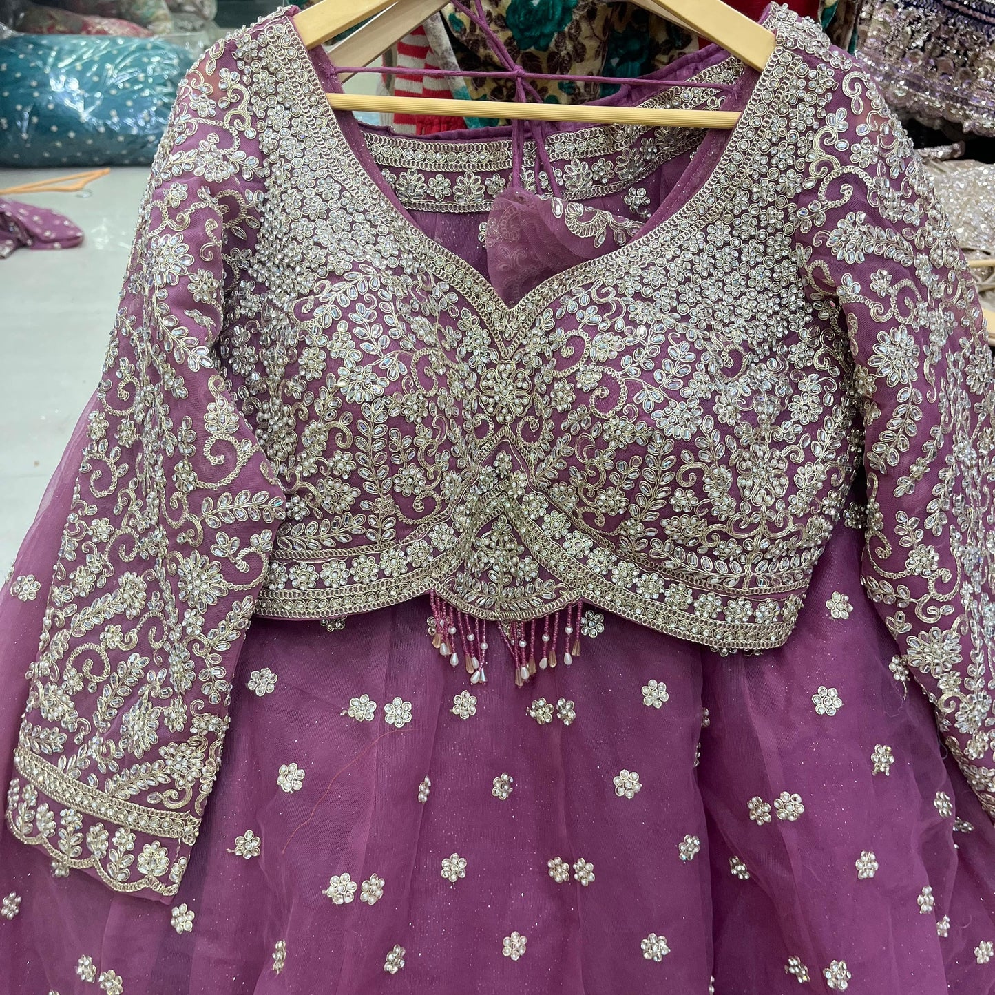 Engaging Rust Orange Booty Crop Top Lehenga