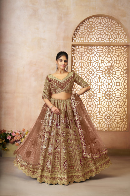 Fabulous coffe girlish lehenga 31